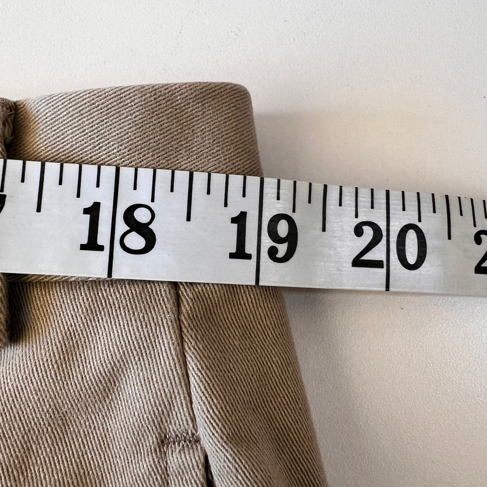 Lauren Ralph Lauren Mens 38x34 Khaki Chino Pants Flat Front Cotton Tan Trousers - Picture 4 of 7